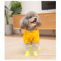 Waterproof polyester dinosaur four-legged coat pet raincoat